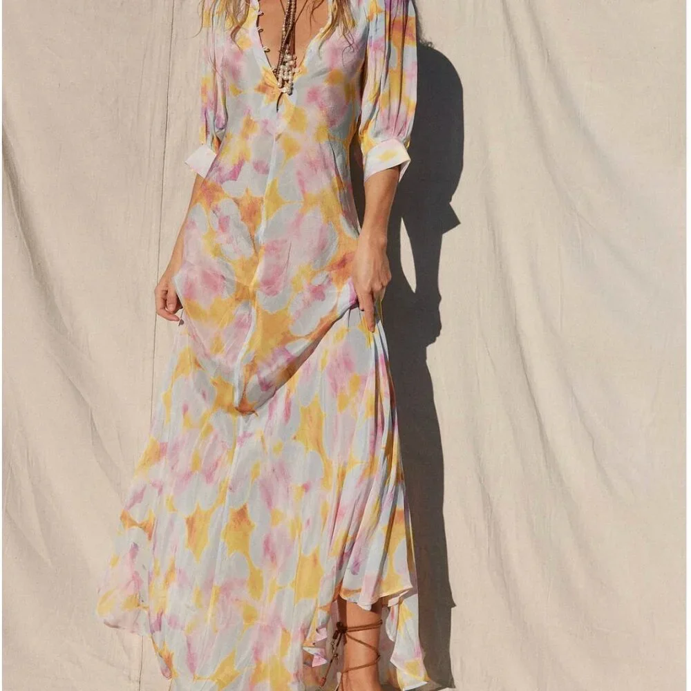 Jen’s Pirate Booty Daydream Saloon Maxi Dress M - Picture 4 of 9